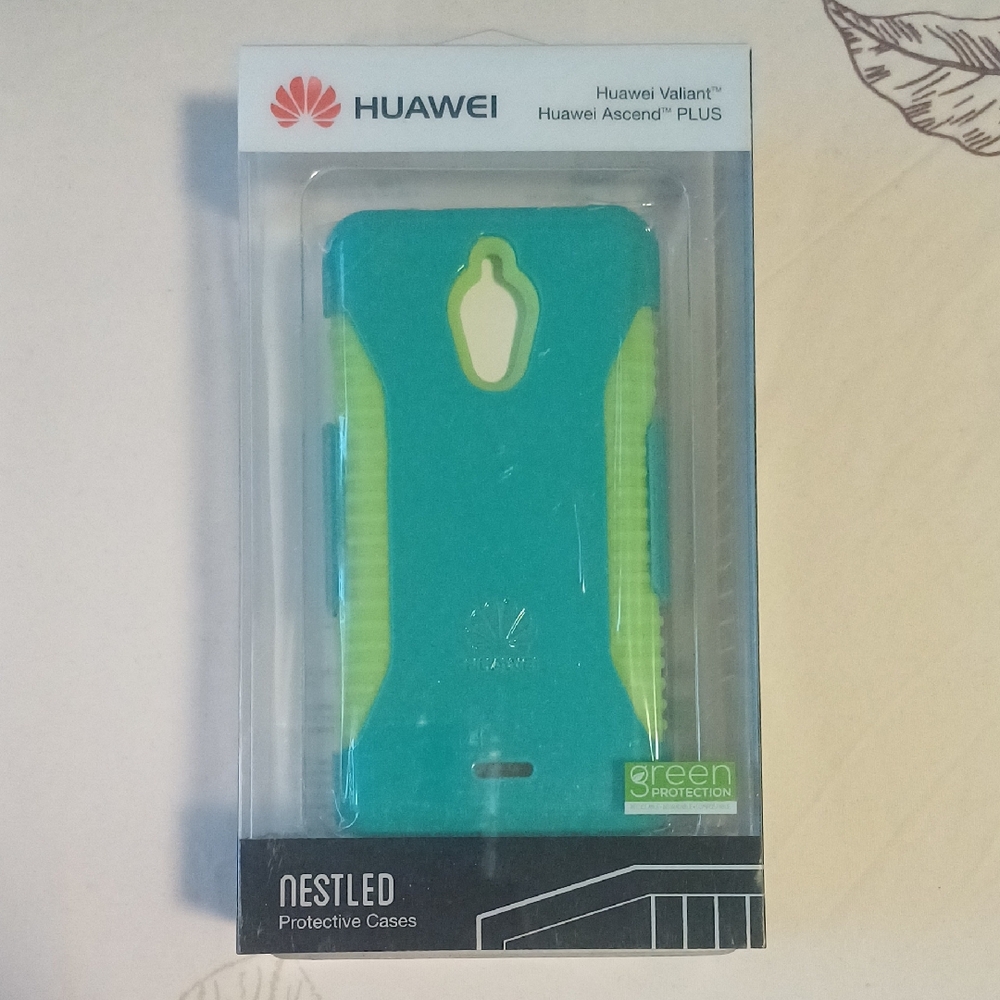 Huawei Ascend Plus Teal and Lime Case
